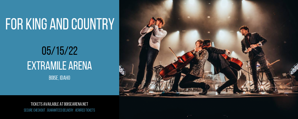 For King and Country at ExtraMile Arena tickets For King and Country at ExtraMile Arena